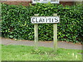 Claypits sign