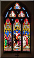 SE1287 : Stained Glass Window, Middleham Church by David Dixon