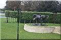 The Queen and horses statue