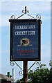 Sign for the Vickerstown Cricket Club