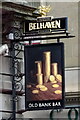 Sign for the Old Bank Bar, Dundee