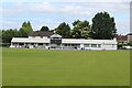 SO3700 : Cricket pavilion, Usk Cricket Club by M J Roscoe
