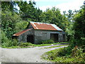 A shed on a corner