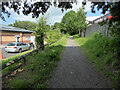 Public footpath alongside Archdales Social Club, Worcester