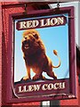 SN7366 : Red Lion inn sign by Philip Halling