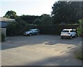 Small car park in Bettws Newydd, Monmouthshire