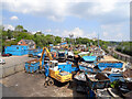 Crossley Evans scrapyard seen from Valley Road, Shipley