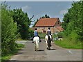 Horse riders on Marsh Lane