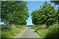 SK7705 : Tugby Road nearing junction with Launde Road by Robin Webster