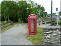 K6 telephone box beside the bridge in Llandrillo