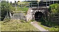 Bridge taking Cumbrian Coast Railway over footpath west of Blackwell Hall