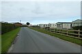 Mill Lane and caravan park