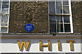 Ipswich: plaque on the former Great White Horse Hotel, Tavern Street