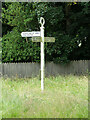 TM0335 : Signpost on the B1068 Lower Street by Geographer