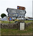 Road signage old and new on the A917, Brownhills