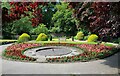 SJ4286 : Woolton: Floral Clock in the Woolton Woods Walled Garden by Nigel Cox