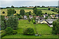 Meadow Street, Weobley from the church tower