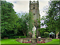 NZ1701 : Grey Friars Tower and War Memorial, Richmond Friary Gardens by David Dixon