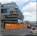 Extensive scaffolding, Mill Street, Newport
