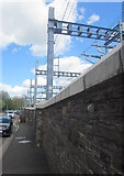 ST3088 : Metal support structures above Mill Street, Newport by Jaggery