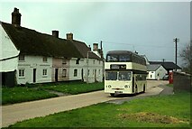 TL5666 : Burwell & District bus at Fair Green, Reach – 1978 by Alan Murray-Rust
