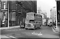 SJ3390 : Liverpool City Transport bus L245 arriving at Pier Head – 1968 by Alan Murray-Rust