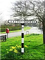 Direction Sign ? Signpost on the B5071 in Wybunbury parish