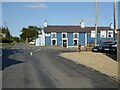 Road junction and pub at Cross Inn