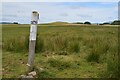 NT0600 : Moorland marker post, Annandale Way by Jim Barton