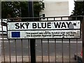 Road sign, Sky Blue Way, Coventry