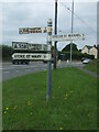 Direction Sign ? Signpost on the A358 in Ruishton parish