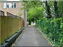 SU6152 : Footpath through the Winklebury estate by Mr Ignavy