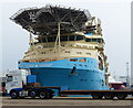 NJ9505 : Maersk Installer at Clipper Quay by Mat Fascione