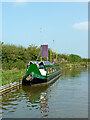 Narrowboat with solar panels