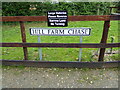 TL9338 : Hill Farm Chase sign by Geographer