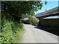 The road past Heathfield Manor farm