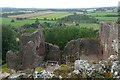 SO5719 : Goodrich Castle - view over the castle from the top of the keep by Rob Farrow