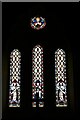 Kenton, All Saints Church: Victorian east triple lancet window