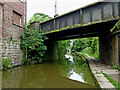 Railway bridge across the canal in Congleton, Cheshire