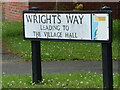 Wrights Way sign