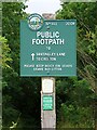 SE3816 : Peak & Northern Footpaths Society sign #362 by Graham Hogg