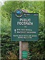 SE3715 : Peak & Northern Footpaths Society sign #364 by Graham Hogg