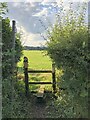 Stile on the footpath to Blockley