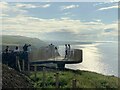 C9041 : Tourists at Magheracross Viewpoint by Kenneth  Allen