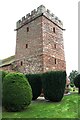NY5536 : St Cuthbert's Church tower by Luke Shaw