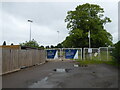 Entrance to the ground of Stratford RFC