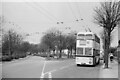 Bournemouth Corporation trolleybus on Cranleigh Road ? 1969