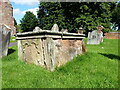 Listed chest tomb in Albrighton churchyard