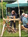 SO3262 : Pole lathe demonstration at the Rodd by Oliver Dixon