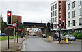 Dismantled railway bridge over Tewkesbury Road, Cheltenham